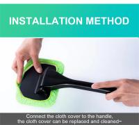 Kit De Limpieza Para Ventanas De Coche Con Cepillo Y Manija Larga Herramienta De Limpieza Del Parabrisas Interior De Automóvil - details 3