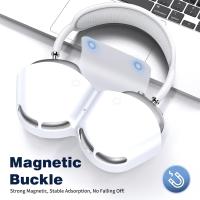 Funda compatible con AirPods Max Funda protectora de silicona para auriculares supraaurales AirPods Max Funda portátil antiarañazos para auriculares AirPods Max Funda para auriculares, color blanco - details 1