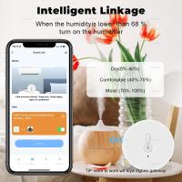 Sensor De Temperatura Y Humedad ZigBee Tuya Para Interior Monitorización Inteligente a Través De APP Smart Life Compatible Con Alexa Google Home Automatización - details 5