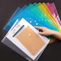 10pcs Carpeta Transparente De Plástico A4 Para Estudiantes Organizador De Documentos Suministros Escolares - details 1