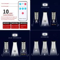 Lámpara Solar LED De Alta Potencia Para Exteriores Con Control Remoto 3 Modos Impermeable Para Jardín Y Calle Puerta De Control Solar Potente Luz Solar Exterior - details 9