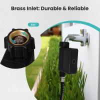 Medidor De Agua Con Timer WiFi Solar De MoesHouse IP65 Impermeable Con Sensor De Temperatura Y Humedad Del Suelo Y Atril De Latón - details 6