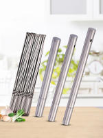 10/15/20Pcs Brochetas De Acero Inoxidable Para Barbacoa Reutilizables Herramientas De Cocina Para Camping Y Picnics Al Aire Libre - details 1