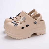 Sandalias Plataforma Gruesa Eva Para Mujer Verano Antideslizantes Zapatos De Jardín Clogs De Tapa Cerrada Para Playa Y Tierra - details 5