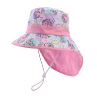Nueva Gorra De Pescador Panama Para Bebés Con Protección Solar Y Estilo De Playa Ajustable Para Niños Y Niñas Cartoon Cuidado Del Ambiente Material De Algodón Sombrilla Ancha Para Exteriores - details 10