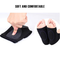 Parche De Gel Elástico Para Arco De Pie Con Almohadilla Suave Soporte De Arco De 1/2 Pareda Suela De Calcetines Alivio De La Fatiga Del Pie Calcetines Ortóticos - details 4