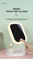 Espejo De Maquillaje LED Con 3 Fuente De Luz Portátil Carga USB Belleza Iluminación Relleno HD Plegable INS Grooming - details 4