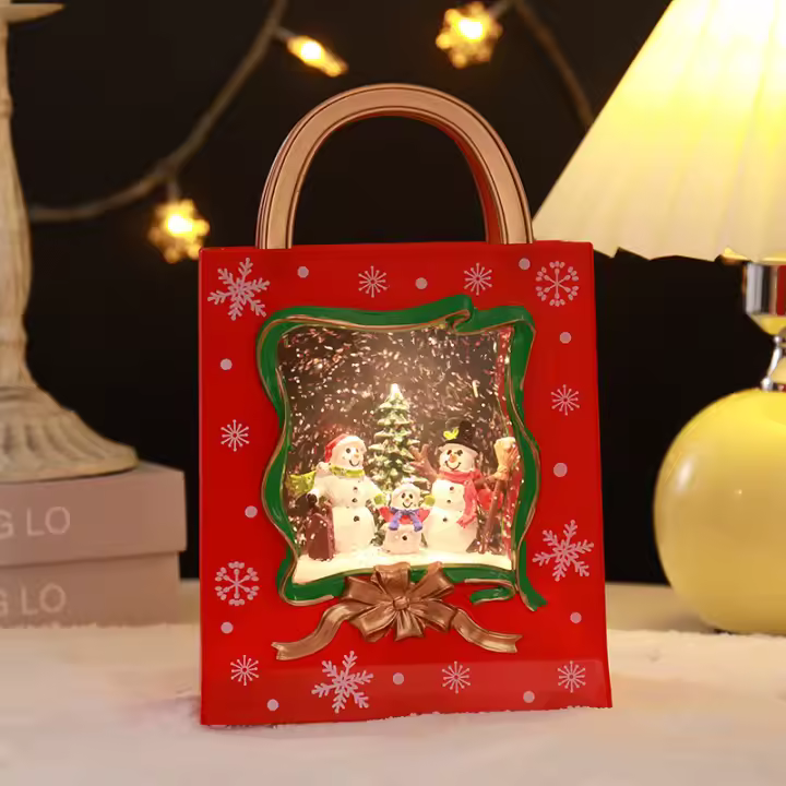 hola led Luces decorativas navideñas, forma de bolso de mano, con cable USB - 1