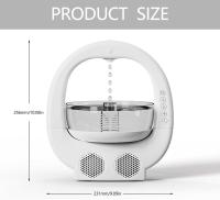 Humidificador antigravedad, Altavoz Bluetooth, Luz Ambiental, atomizador de Niebla grande para el hogar, humidificador de Aire Pequeño, Blanco (sin peces) - details 4