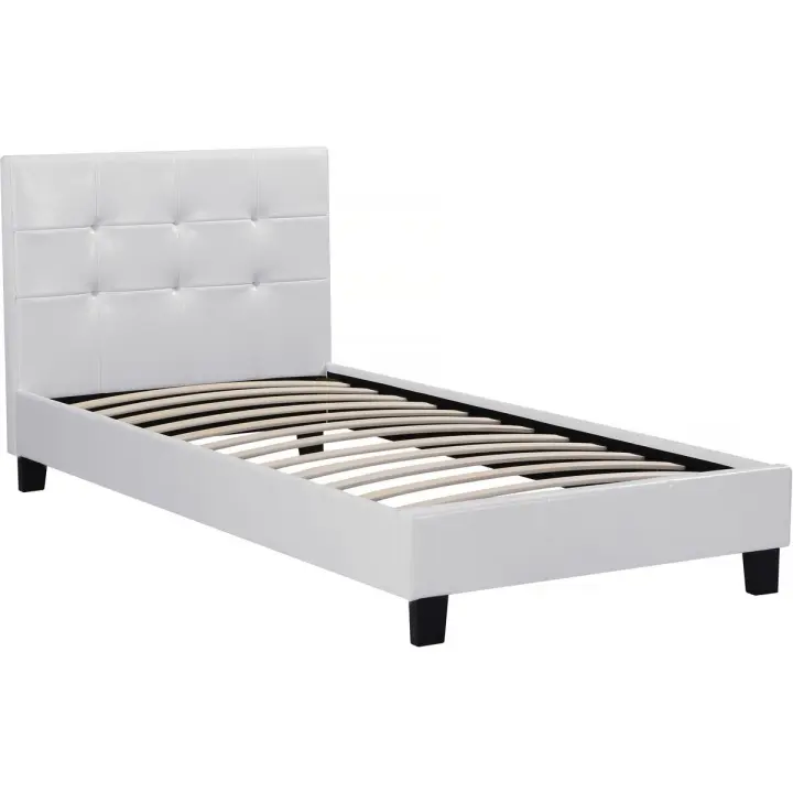Cama "Julia" color Blanco - 90 x 190 cm - 1