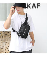Bolsa De Pecho Multifuncional Para Hombre En Nylon Con Patente Impermeable Antirrobo Para Viajes Con Carga USB Bolsa Masculina Casual - details 24