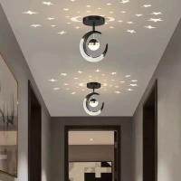 Lámpara Colgante De Techo LED Para Decoración De Hogar Y Entradas Estilo Estelar Lámpara De Noche Para Dormitorio Y Sala De Estar Material Metálico Y Acrílico Fuente De Luz LED 220V - details 9