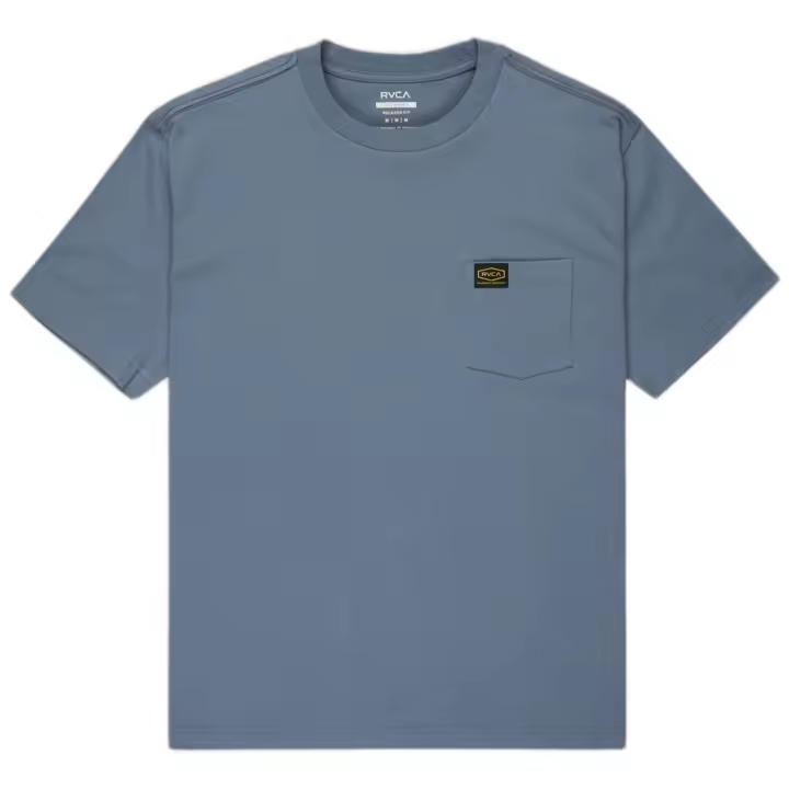 Camiseta de Manga Corta RVCA Americana para hombre en color azul - 1