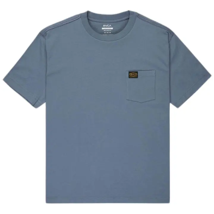 Camiseta de Manga Corta RVCA Americana para hombre en color azul - 1