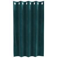 Cortinas Opacas vidaXL con Ojales 2 pcs Verde Oscuro de Terciopelo - details 3