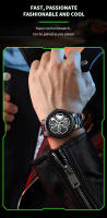 Reloj De Hombre Original Rotativo En Acero Inoxidable Estilo Deportivo Y Moda Negro Resistente Al Agua Y Al Choque Movimiento De Cuarzo Reloj Top Para Hombres - details 2