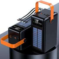 Cargador solar portátil de 100.000 mAh con Pantalla digital y Luz LED para camping. - details 0