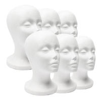 Cabeza De Muñeca Blanca Para Hombres Y Mujeres Material De Esponja Poliestireno Ligera Duradera Portátil Para Moda Viaje Y Salón - details 0