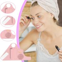Paleta de mezcla de maquillaje de silicona con correa para la muñeca y compartimento para guardar brochas de maquillaje, paleta portátil y organizador de pinzas para el cabello. - details 1