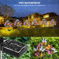 Luces Solares LED Para Jardín IP65 Impermeables Decorativas Para Camino De Piedra Y Sendero De La Casa Luz De Mariposa - details 2