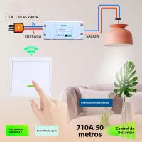 Interruptor Inalámbrico CENFAYA 433HMz 10A Relé Para Luz LED Lámpara Ventilador 86 Panel De Pared Compatible Con 110V 220V 230V - details 0