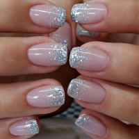 Uñas Postizas Francesas Cortas 24 PCs Con 1 Jelly Y 1 Archivo De Uñas Material ABS Estilo Diverso Sin Químicos De Alta Importancia - details 18