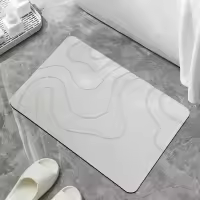 Alfombra De Baño De Piedra De Diatomeas Interior Absorbente Y Secado Rápido Alfombra De Ducha De Plástico Moderna Antideslizante Para Entrada - details 16