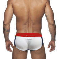 Shorts De Baño Para Hombres Sexy Estirado Talla Pequeña Traje De Baño Deportivo De Playa Verano Con Empuñadura Y Relleno Push-up Material Poliéster Spandex - details 8