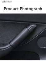 4PCS Cubierta Protectora De Manija Interior De Puerta Para Tesla Model 3/Y En Cuero PU Accesorios De Auto Para Estilo Interior - details 8