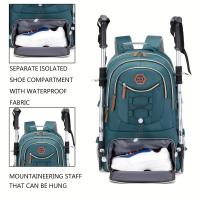 Mochila de viaje de gran capacidad: espaciosa bolsa para computadora portátil con espacio para guardar zapatos, resistente al agua, correas cómodas, múltiples compartimentos, ideal para hombres y mujeres, escuela, campamentos, caminatas, Pascua, regalos d - details 1