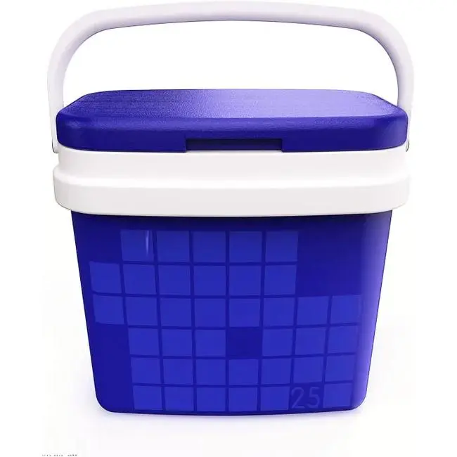 Asa Rígida - Porta Comida para Camping, Playa, Acampada Nevera Portátil 25-16 litros, Azul with Asa Rígida - 1
