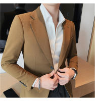 Chaqueta De Traje Para Hombre Estilo Elegante Monabroca Calidad Superior Casual Formal Color Sólido Ajustada 2024 - details 19