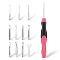 Ganchos de Crochet LED Luz Up Acero Inoxidable Carga Rápida USB Nivel de Luz Bright - details 4