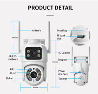 Cámara IP HD 8MP Dual Con Pantalla Y Lente Mini PTZ WIFI Exterior Seguridad Automática Tracking CCTV Monitorización ICSee - details 13