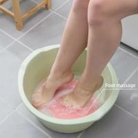 Alfombrilla De Baño Con Esponja De Silicona Y Cepillo Para Lavar Los Pies Reutilizable Y Adhesiva En La Pared Masajeador De Pies Para Ducha - details 5