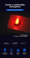 Luz LED USB Mini Para Interior De Coche Decorativa Neón Portátil Nocturna Plug And Play 1-5 Pack Luz De Emergencia - details 0