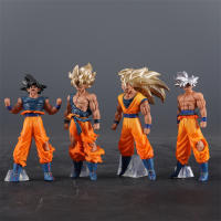Set De 4 Figuras De Acción Dragon Ball Son Goku Super Saiyan PVC Estatua Colección Modelo Juguetes Regalos Para Adultos - details 1