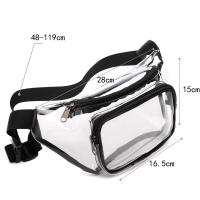 Bolso De Cintura Para Mujer En PVC Bolsa De Hombro Transparente Para Playa Viajes Running Estilo Casual Sin Patrón - details 4