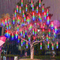 Luces De Show Meteorito LED Para Exterior Navidad Decoración De Árbol Jardín Con Cable EU De 30/50cm Y 8 Tubos - details 8