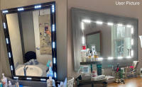 Espejo De Maquillaje Con Luces LED USB 5V Iluminación Ajustable De 5 Colores Para Baño Y Mesa De Vestir Hollywood LED - details 9