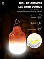 Bombilla LED Recargable Al Aire Libre Con Gancho Para Camping Y Pesca Luz De Emergencia Portátil Brillante Con Lente De Noche - details 9