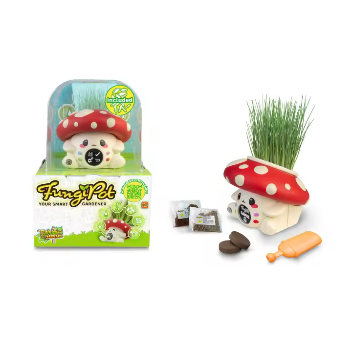 FungiPot tu seta jardín es una mascota digital interactiva con la que los más pequeños podrán cuidar y ver crecer una planta de verdad.  - Giochi Preziosi - 1