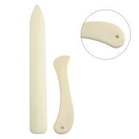 2PCS Herramienta De Trabajo De Cuero Cuvette Para Artesanía De Cuero Marcado Plegado Plegado De Borde Papel Plástico Herramientas Manuales De Sastre - details 4