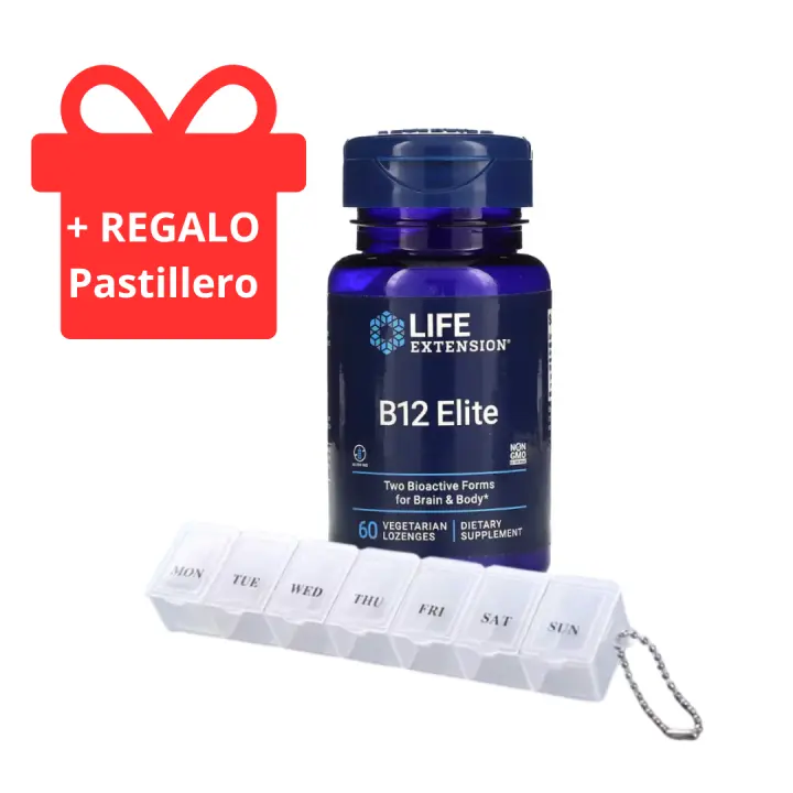 Life extension B12 Elite 60 caps - Dos formas bioactivas para favorecer el cerebro y el cuerpo. - 1