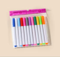 Tablero De Dibujo Plegable Para Niños Con 12 Rotuladores Acuarela Y Tablero De Lápiz Repasable Libro De Dibujo Unisex - details 2
