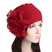 Nueva Bandana Africana Con Gran Flor De Encaje Para Mujer Gorra Elástica Antipérdida De Cabello Turban Para Bodas Y Fiestas Accesorios De Cabello - details 0
