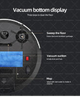Robot Aspirador Inteligente Para El Hogar Con Control Remoto Baja Ruido Succión Fuerte Carga USB - details 8