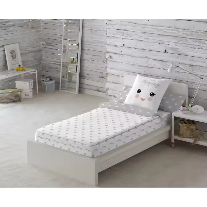 SACO NORDICO INFANTIL 100% ALGODÓN CON RELLENO CORAZONES B COOL KIDS FABRICADO EN ESPAÑA - 1