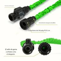 Manguera de jardín, tubería de agua de manguera, manguera de agua equipada con pistola de agua, manguera de agua flexible con boquillas de 7 funciones for iluminación exterior. - details 11