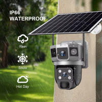 Cámara Solar WIFI Dual Lente Tres Pantallas 12MP 10X Zoom CCTV Exterior Con Seguimiento Automático Detecta Humanos Soporte PTZ IP66 Cam - details 12